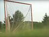 image of a soccer goal and grass