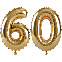 Gold Foil Balloons spelling out 