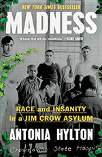 Book Cover with people on the front in black and white with words 