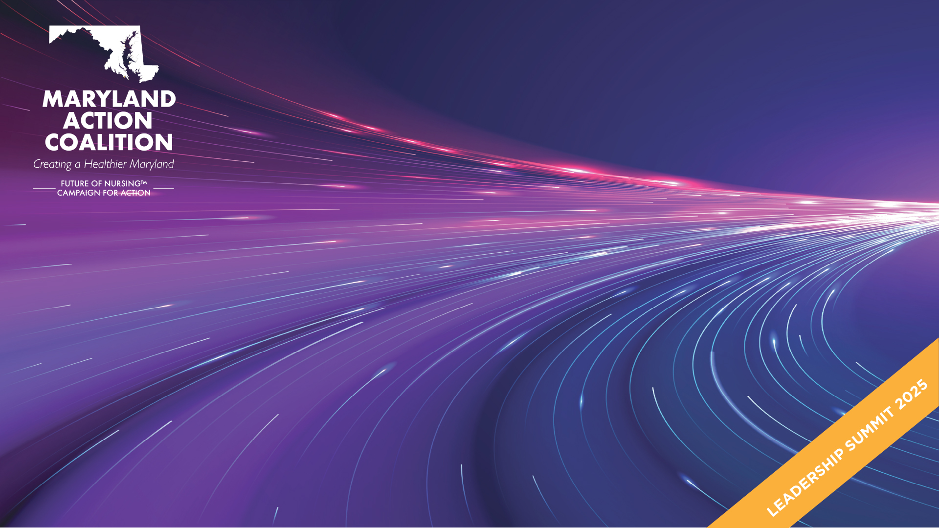 Purple background with white streams of light