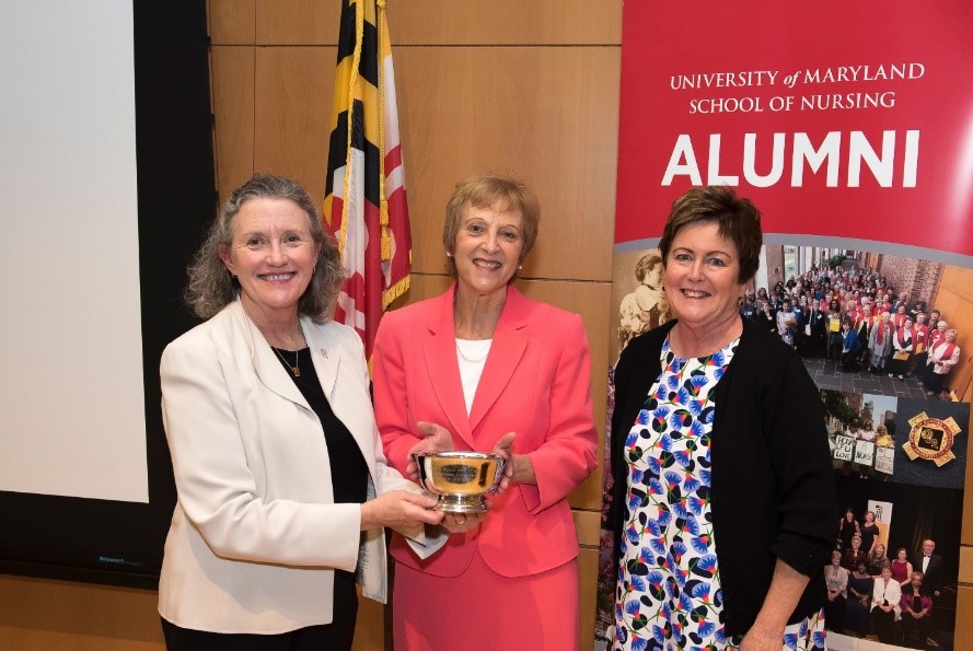 L to R: Dean Jane Kirschling, Robin Newhouse and Carmel McComiskey 