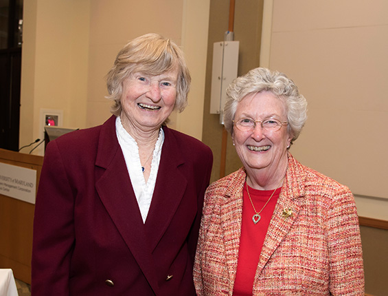 Ellen Kwiatkowski, DIN ’51; Janet Stewart Rowan, BSN ’61