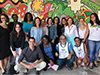 group photo of Global Health Certificate students and representatives from Saude Crianca Association