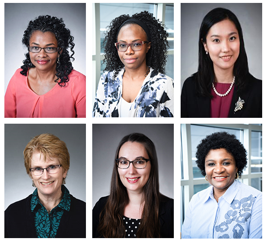 headshots of all of the six faculty awardees