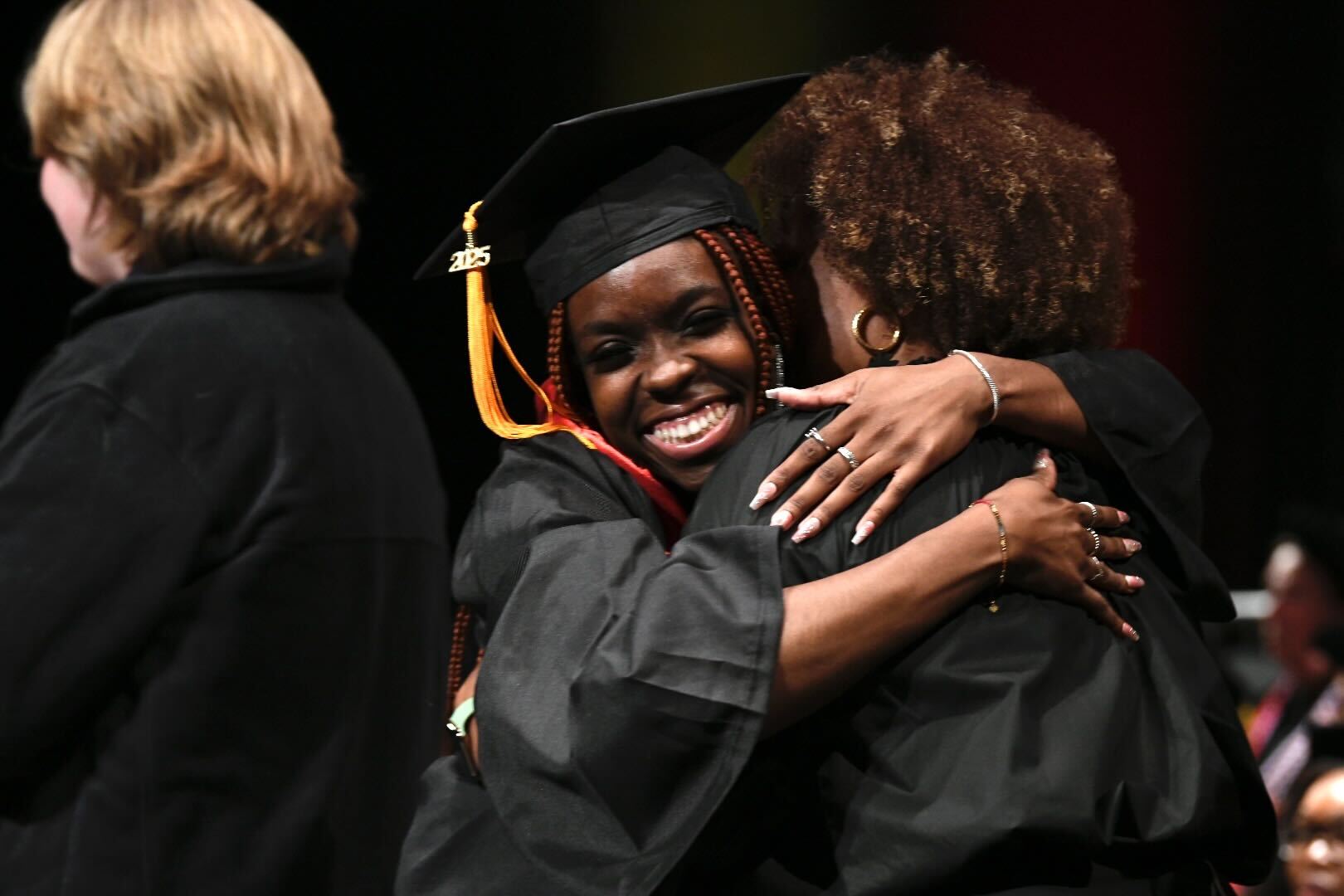 Happy nursing graduate.