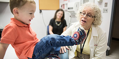a nurse researcher with a toddler