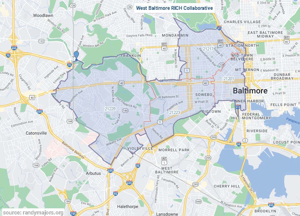 West Baltimore RICH Collaborative Map